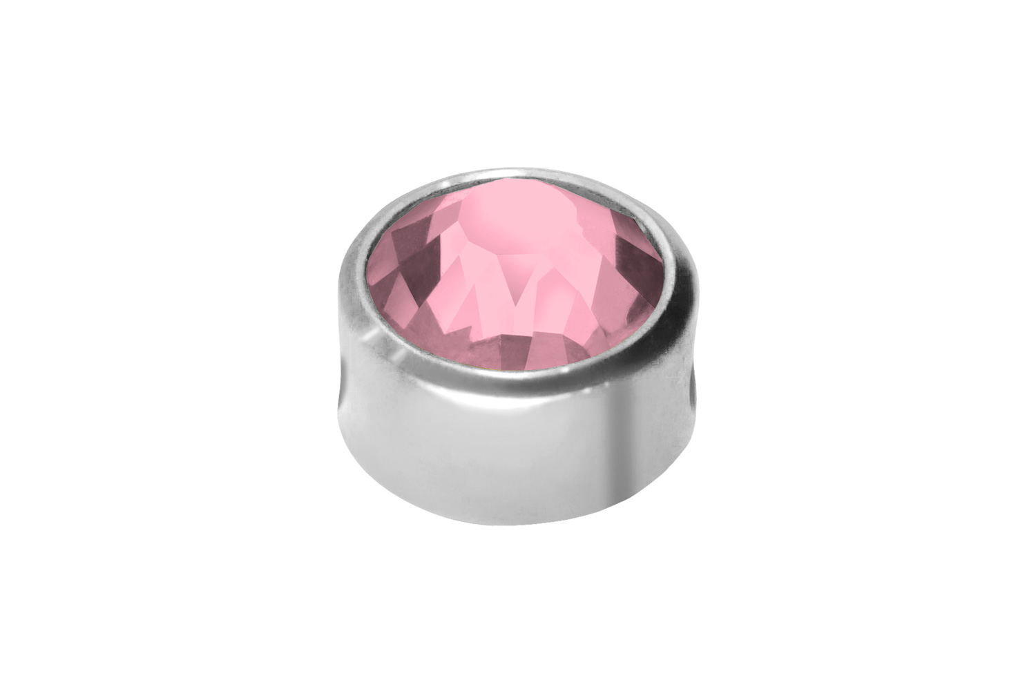 Chirurgenstahl Klemmdisc KRISTALL von Piercingline